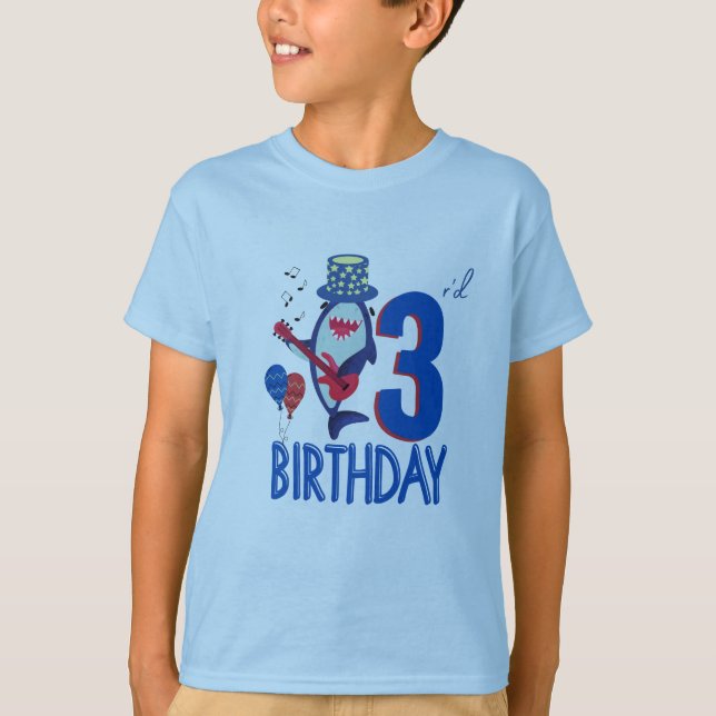 Camiseta Regalos de cumpleaños de 3 años  (Anverso)