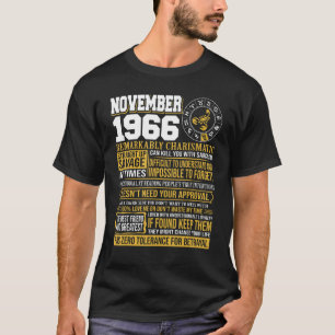 Camiseta Regalos de cumpleaños de noviembre - Nacido en nov