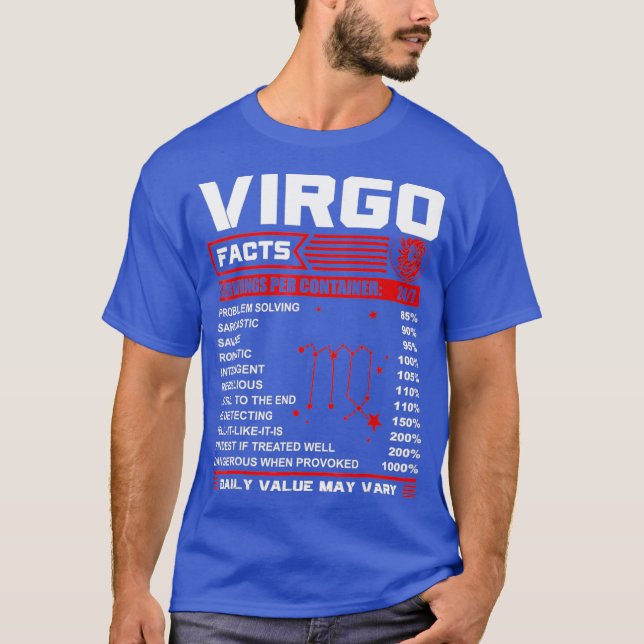 Camiseta Regalos de cumpleaños - Hechos de virgo (Anverso)
