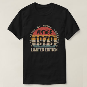 Camiseta Regalos de cumpleaños limitados edición 1979 Vinta