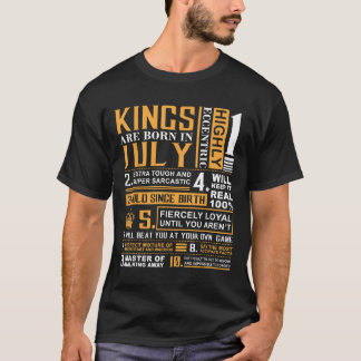Camiseta Regalos de cumpleaños - Los reyes nacen en la cami
