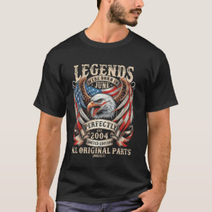 Camiseta Regalos de cumpleaños número 21 para hombres junio
