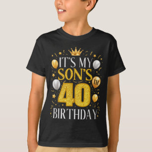 Camiseta Regalos de cumpleaños número 40 de mi hijo Cumplea