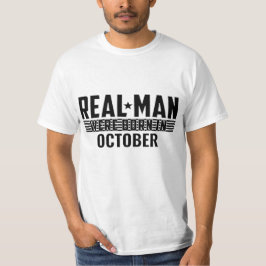 Camiseta Regalos de cumpleaños para hombre real - OCTUBRE