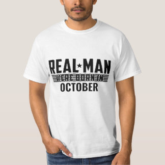 Camiseta Regalos de cumpleaños para hombre real - OCTUBRE