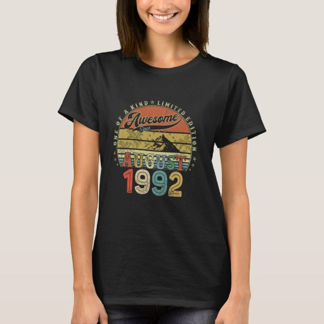 Camiseta Regalos De Cumpleaños Para Hombres De 32 Años Agos (Anverso)