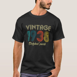 Camiseta Regalos de cumpleaños retro 82 de la época de 1938