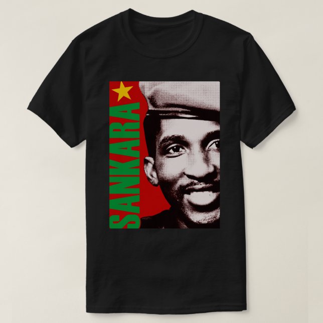 Camiseta Regalos de cumpleaños Thomas Revolutionary Sankara (Diseño del anverso)
