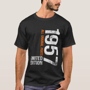 Camiseta Regalos de cumpleaños Vintage 1957 69 hombres muje