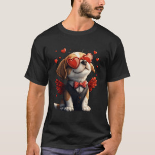 Camiseta Regalos de Cupido Beagle Día de San Valentín para 