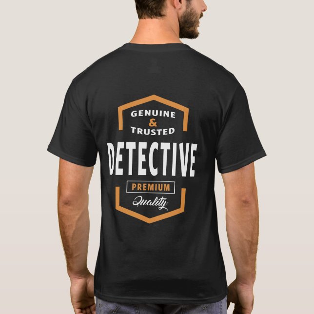Camiseta Regalos de detectives genuinos (Reverso)