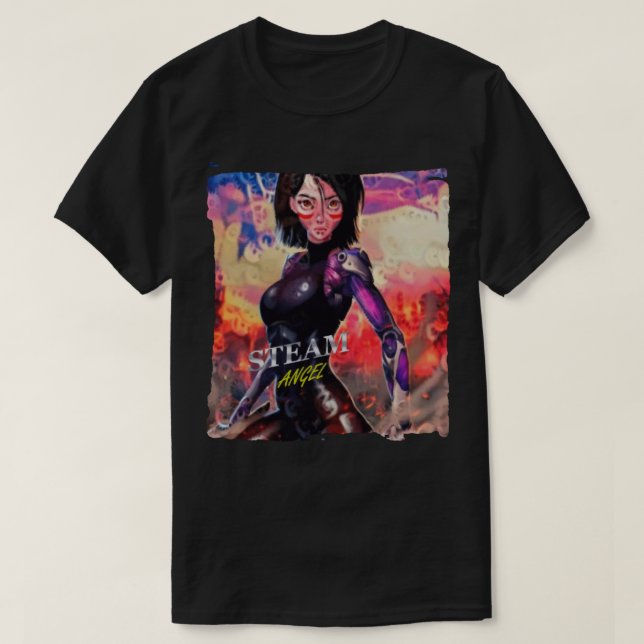 Camiseta Regalos de día Alita Battle Angel Cute regalo gráf (Diseño del anverso)