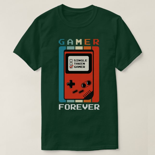 Camiseta Regalos de día valentina de juegos retro TShirt (Diseño del anverso)