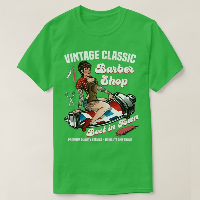 Camiseta Regalos de diseño de barbero para peluquero Mens H (Diseño del anverso)