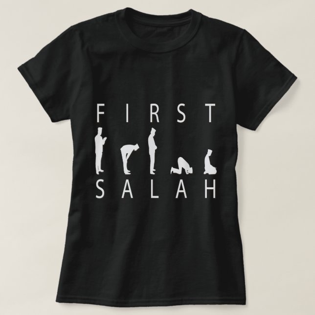Camiseta Regalos de Eid para niños hombres mujeres primero  (Diseño del anverso)