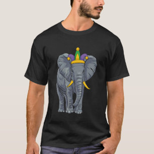 Camiseta Regalos de Elefante Bufón Sombrero Mardi