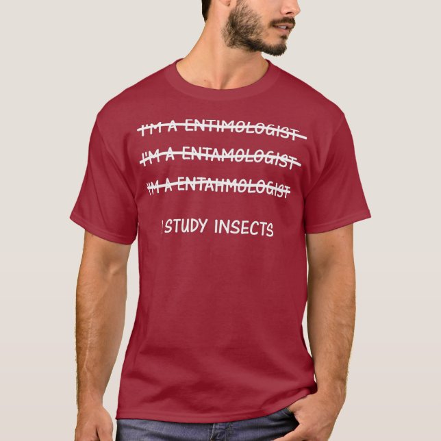 Camiseta Regalos De Entomología Hombres Estudiar Insectos I (Anverso)