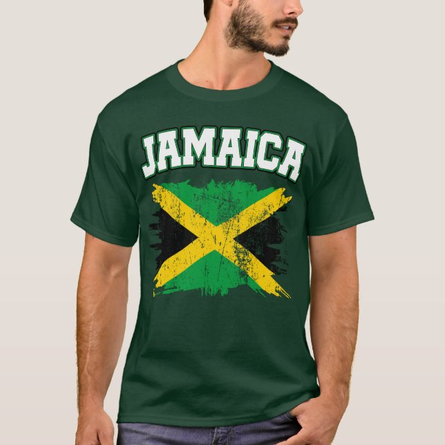 Camiseta Regalos de época Camisas de la bandera de Jamaica  (Anverso)