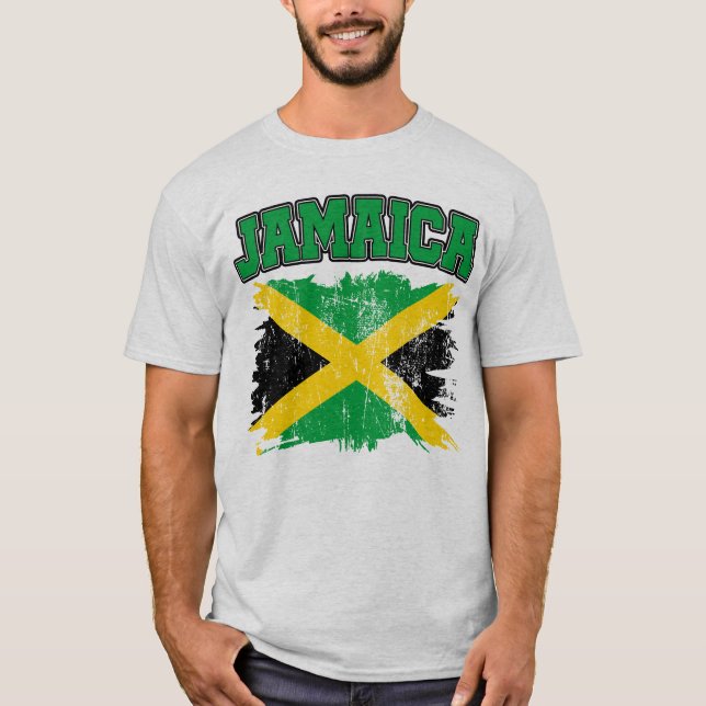 Camiseta Regalos de época Camisas de la bandera de Jamaica  (Anverso)