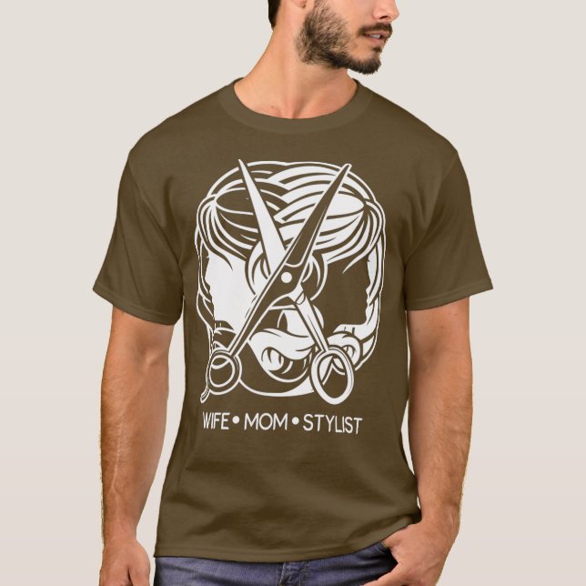 Camiseta Regalos De Estilo Peligro Esposa Mamá Salón De Bel (Anverso)