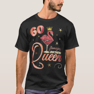 Camiseta Regalos de flamingo por 60 años para mujeres