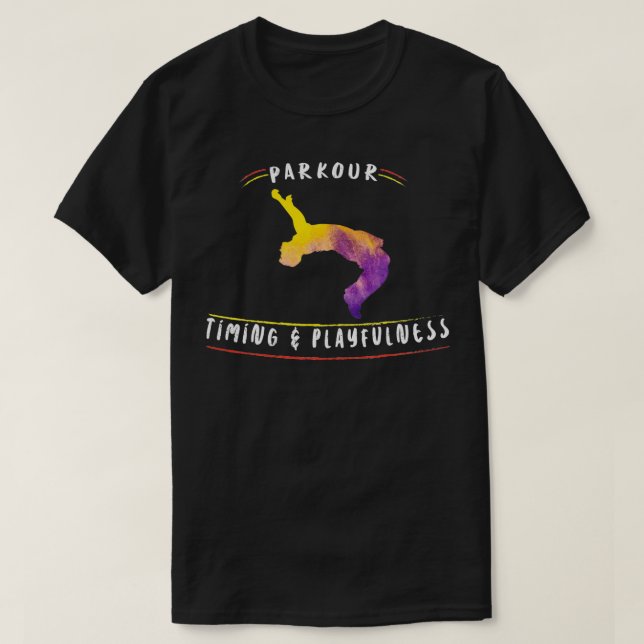 Camiseta Regalos de funcionamiento sin parkour (Diseño del anverso)