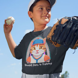 Camiseta Regalos de gato para jugadores de béisbol que aman