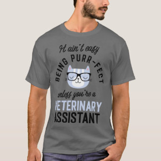 Camiseta Regalos de gatos de asistente veterinario para los