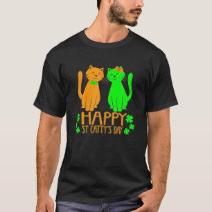 Camiseta Regalos de gatos del Día de San Patricio Feliz Día