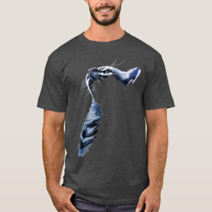 Camiseta Regalos de gatos grises sombreados