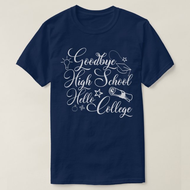 Camiseta Regalos de graduación Buenos días Colegio Hola Col (Diseño del anverso)