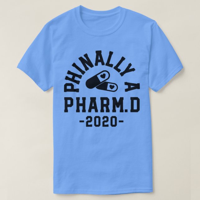 Camiseta Regalos De Graduación Farmacéutica Phinally Pharm  (Diseño del anverso)