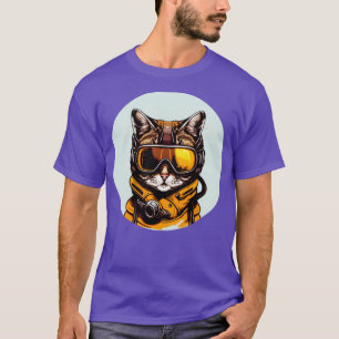 Camiseta Regalos de Guay Cat Ski para los amantes del gato