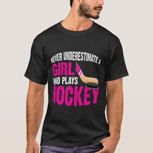 Camiseta Regalos De Hockey Para Chicas Chicas Jugadores Chi (Anverso)