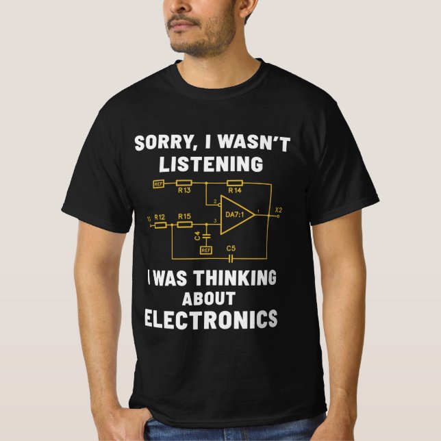 Camiseta Regalos de ingeniero electrónico Electric geek Fun (Anverso)