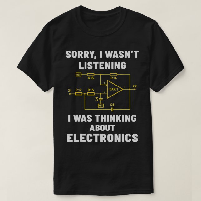 Camiseta Regalos de ingeniero electrónico Electric geek Fun (Diseño del anverso)