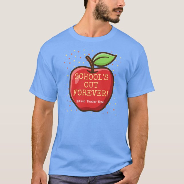 Camiseta Regalos de jubilación. Apple para el profesor (Anverso)