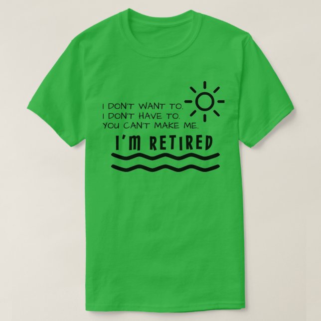 Camiseta Regalos De Jubilación Graciosos Para Hombres Mujer (Diseño del anverso)