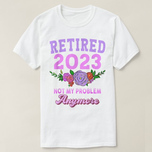 Camiseta Regalos De Jubilación Graciosos Retirados 2023 Par (Diseño del anverso)