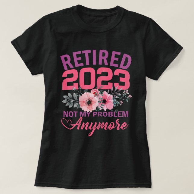 Camiseta Regalos De Jubilación Graciosos Retirados 2023 Par (Diseño del anverso)