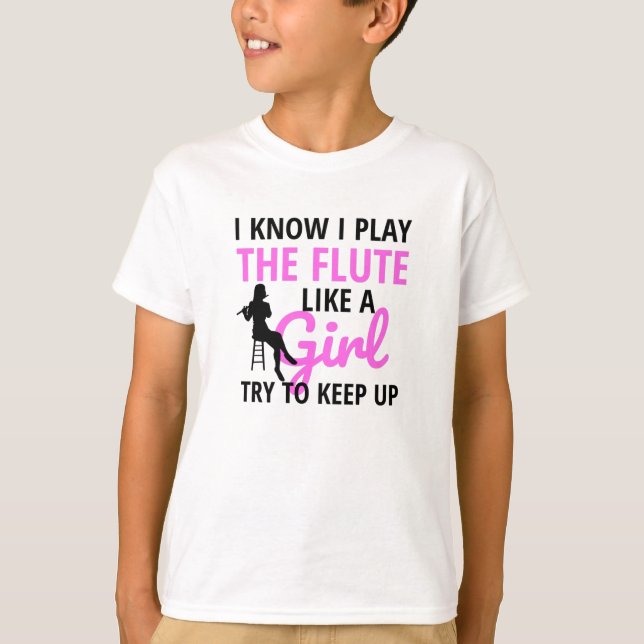 Camiseta Regalos De Jugadores De Flauta Para Mujeres| Chica (Anverso)