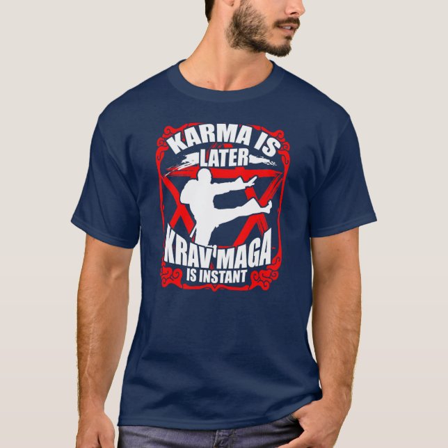 Camiseta Regalos de Krav Maga para hombres jóvenes mujeres  (Anverso)