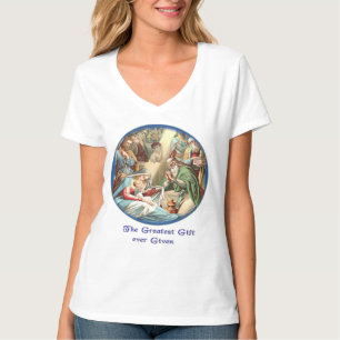 Camiseta Regalos de la escena de la natividad de Jesús