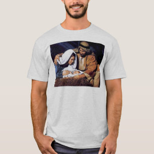 Camiseta Regalos de la escena de la Natividad para Navidade