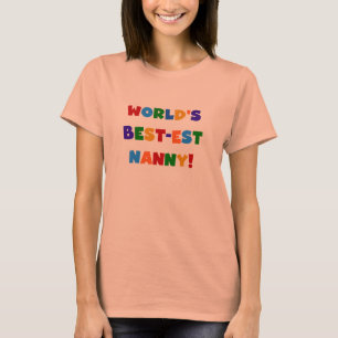 Camiseta Regalos de la niñera del Mejor-est del mundo