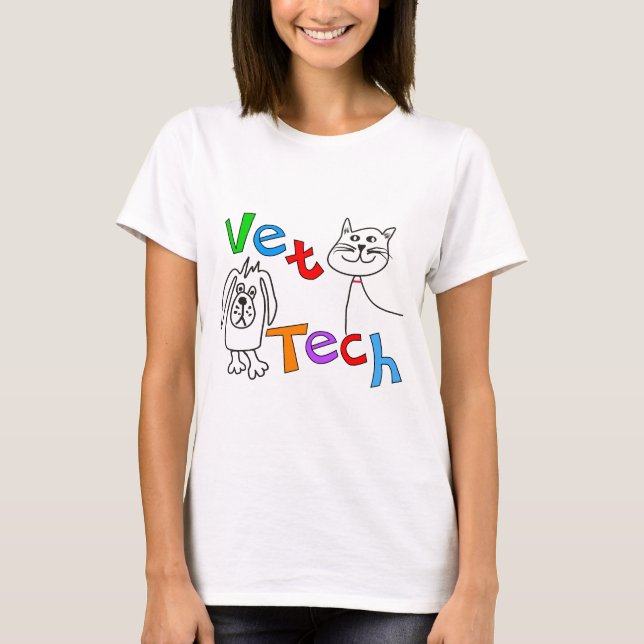 Camiseta Regalos de la tecnología del veterinario, técnico (Anverso)