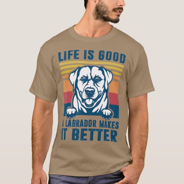 Camiseta Regalos De Labrador Para Hombres Laboratorio De Am (Anverso)