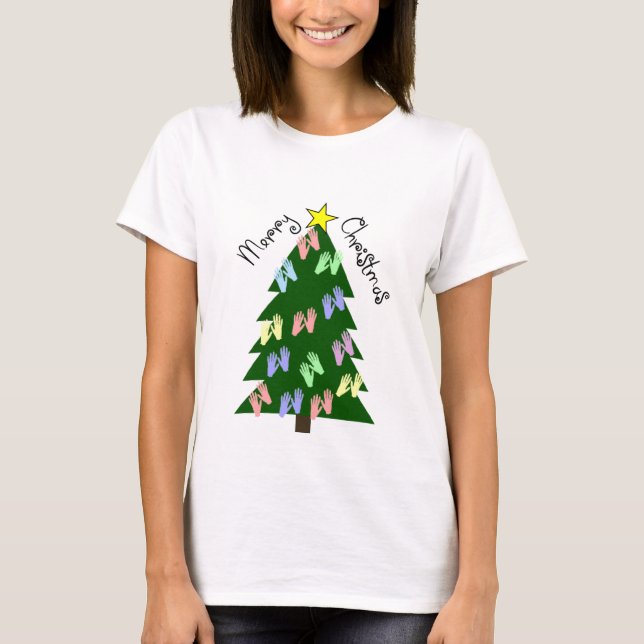 Camiseta Regalos de las FELICES NAVIDAD de la terapia del (Anverso)