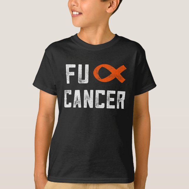 Camiseta Regalos De Leucemia Para Mujeres Con Cáncer De Fck (Anverso)