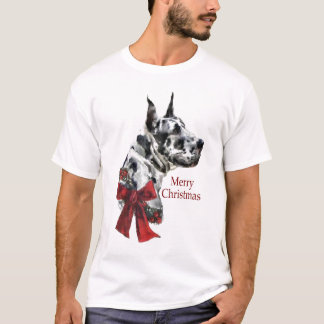 Camiseta Regalos de los Navidades Harlequin Great Dane